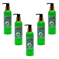 Khadi Kamal Herbal 100 Pure Natural & Organic Aloevera Face Wash For Men And Women 210ml Pack of 5