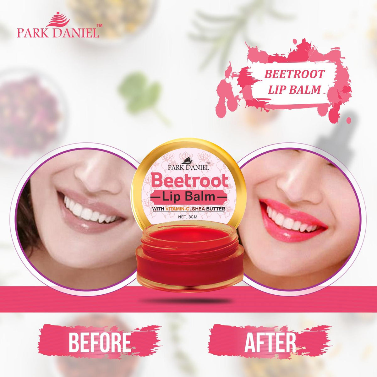 Park Daniel Beetroot Lip Balm (8gm)