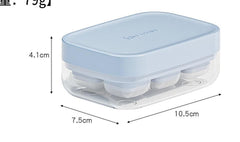 Small POP-UP Ice Cube Tray with Flexible Silicon Bottom and Lid (Pack of 2)