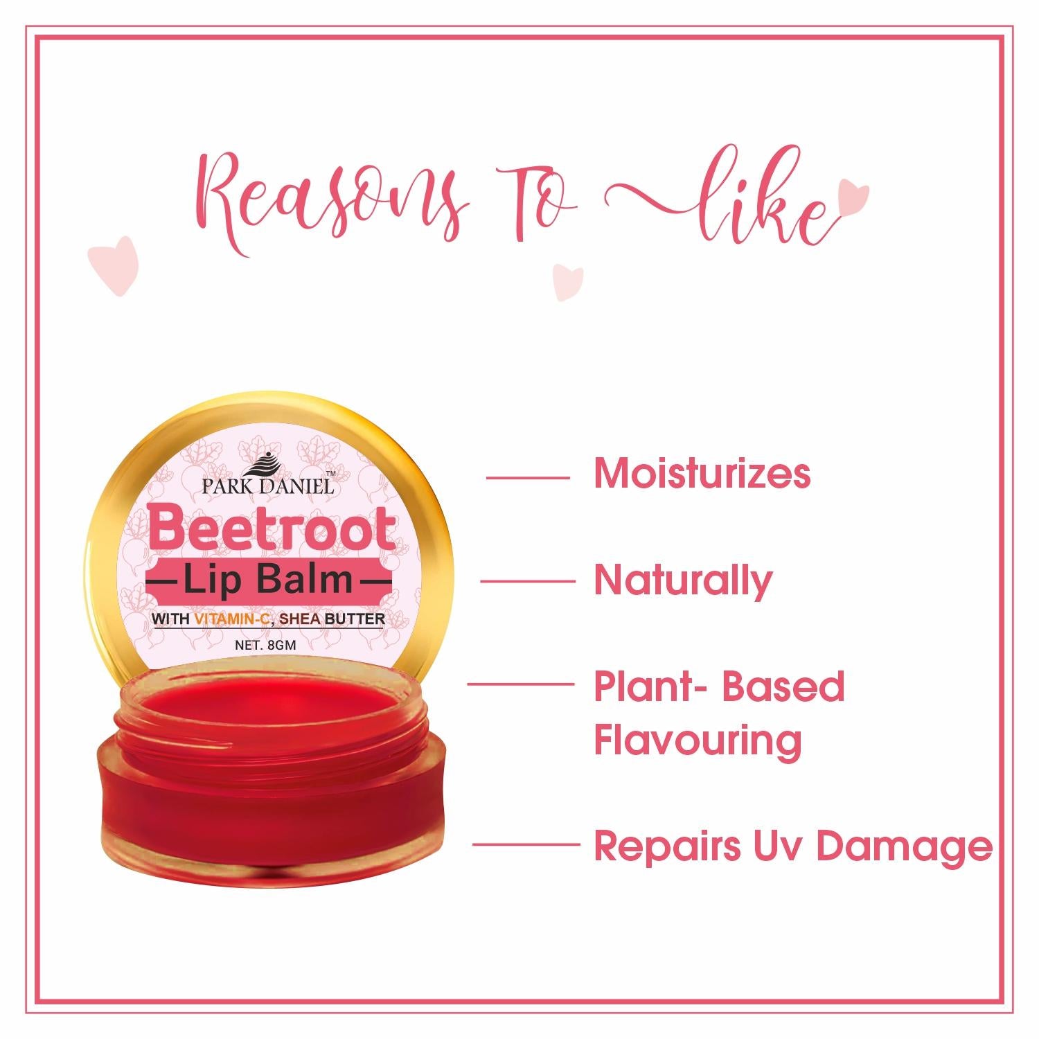 Park Daniel Beetroot Lip Balm (8gm)