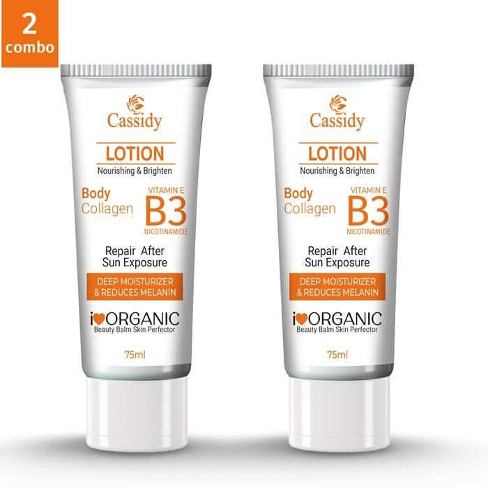 CASSIDY Body Lotion, Deep Moisturizer and Reduces Melani 75ml (Pack of 2)