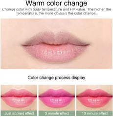 MYEONG Gold Glitter Color Change Gel Lipstick (Pink, 3.6 g)