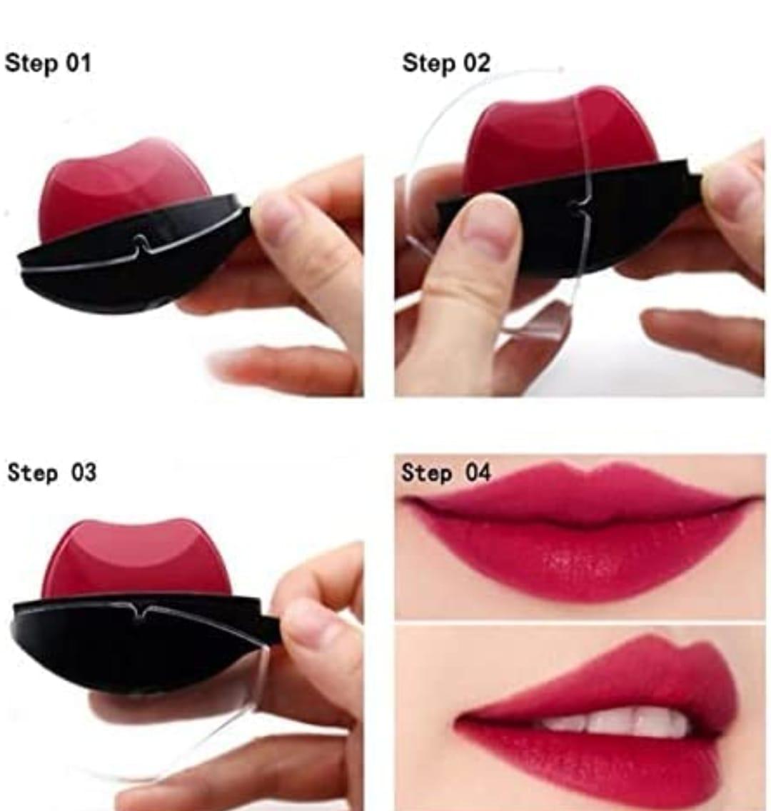 Lip Shape Lipstick Matte Finish (Pack of 2 Random Color)