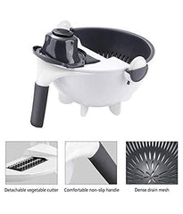 9 in 1 Multifunction Plastic Magic Rotate Vegetable Cutter